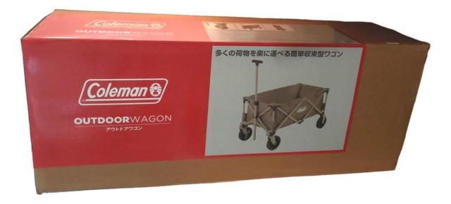 Coleman コールマン ベージュキャリーカート アウトドアワゴン 耐荷重約100kg ストッパー付 コンパクト収納 キャリーワゴン 折りたたみ