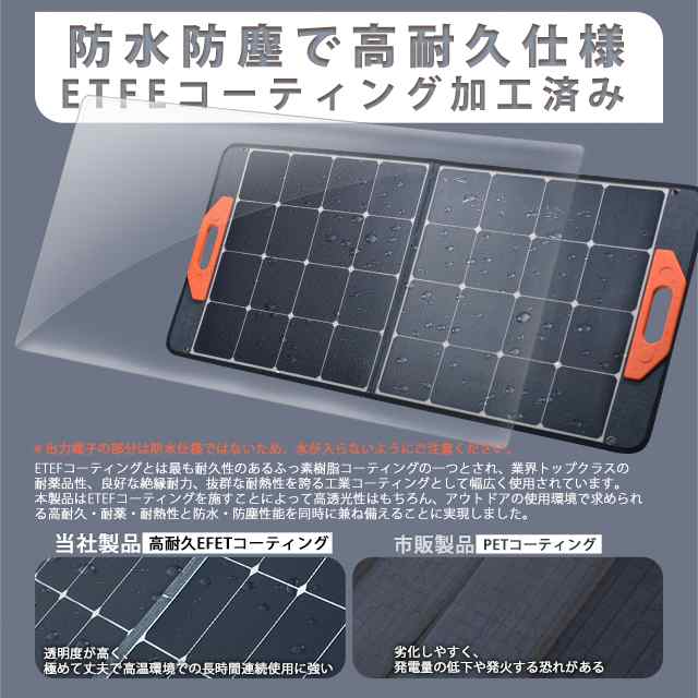 セール Jackery SolarSaga 100 ソーラーパネル 100W 太陽光パネル USB-C USB-A DC出力 折りたたみ式 ソーラーチャージャー ETFE ポータブル電源 充電器 スマホや - 4