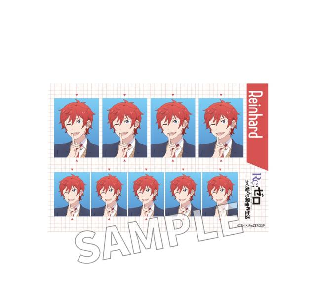 Re:ゼロから始める異世界生活 証明写真風シール 異世界学園生活Ver