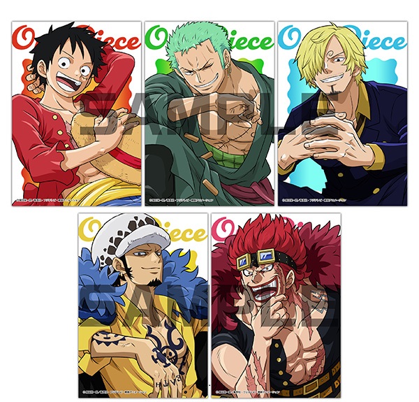 ONE PIECE 生ブロマイド A ルフィ ゾロ ユースタス・キッド サンジ