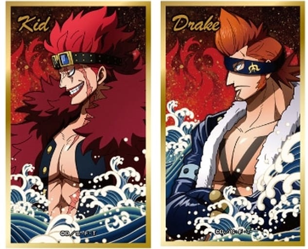 ONE PIECE ワンピース 華絵札色紙コレクション ユースタス・キッド X