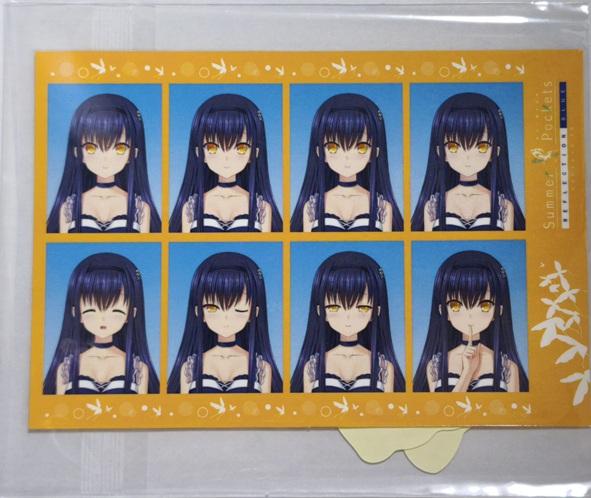 Summer Pockets REFLECTION BLUE 久島鴎 証明写真風ステッカー + 台詞