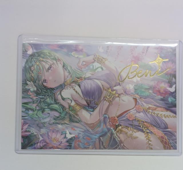 I*a様 ぶいすぽ 箔押しサイン付きポストカード 八雲べに ぶいすぽっ! 八雲べに 4周年記念2025 複製箔押しサイン入りポスト