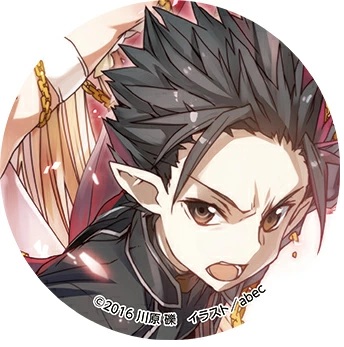 キリト 缶バッジ ソードアート・オンライン abec 画集発売記念