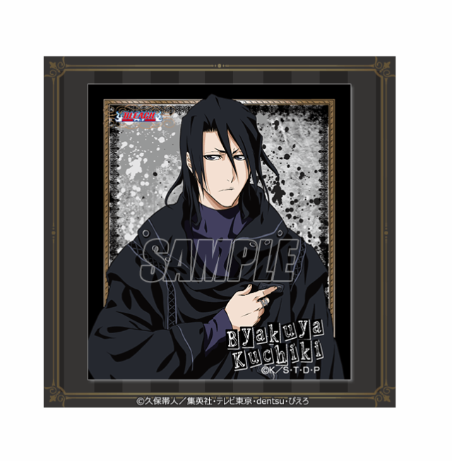 新品】 BLEACH オンラインくじ BLACK & ROCK D賞 ミニ色紙 D-3 朽木白 