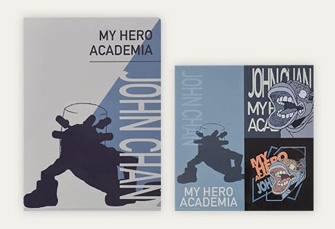 バンダイ クリアファイル＆ステッカー 緑谷出久＆轟焦凍 2枚セット