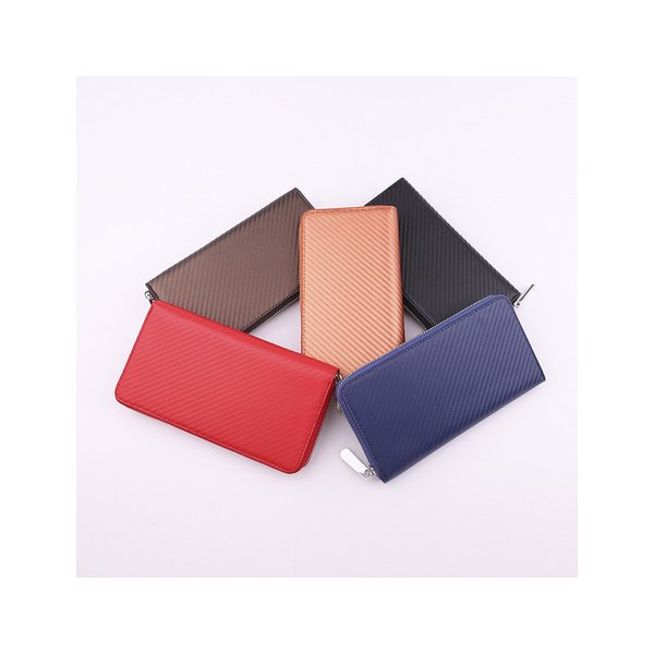 財布 メンズ 長財布 ラウンドファスナー 薄型 青 黒 カード大容量 新品 レザー 大容量 カード入れ カーボン レディース プレの通販はau Pay マーケット セレクトショップ Trusceed