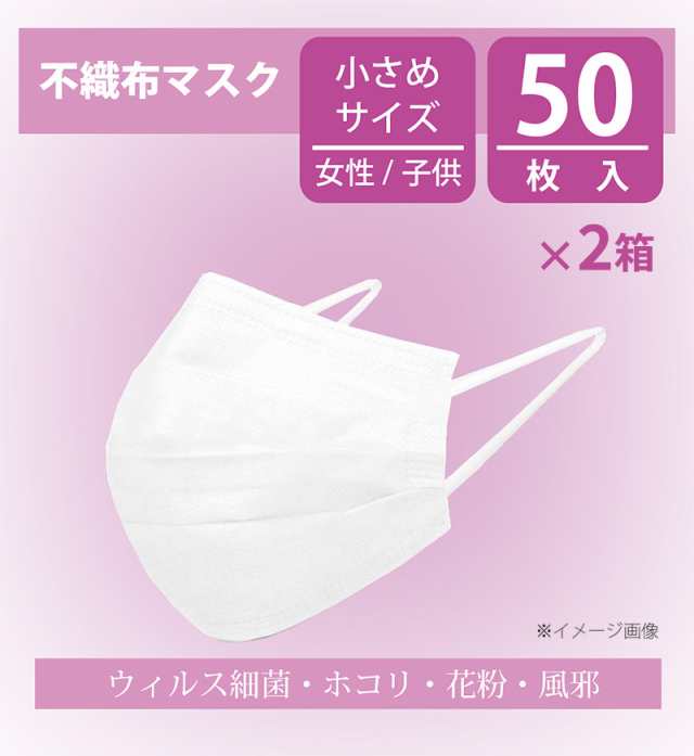 インテリア 小さいマスク 100枚 個包装 個別包装 1枚ずつ 在庫あり 不織布 ウイルス 小さめ 立体 3層 使い捨て 子供用 子ども用 女性用 の通販はau Pay マーケット Kagu World