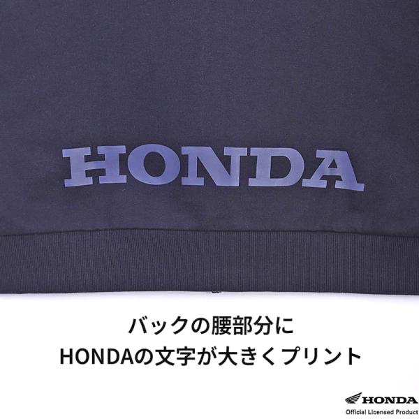 HONDA×MONSTER WORLD ZIPパーカー B ネイビー サイドポケット フード付 スーパーカブ刺繍 長袖 スウェット生地 メンズ レディース ホンダ コラボ 51882802_8
