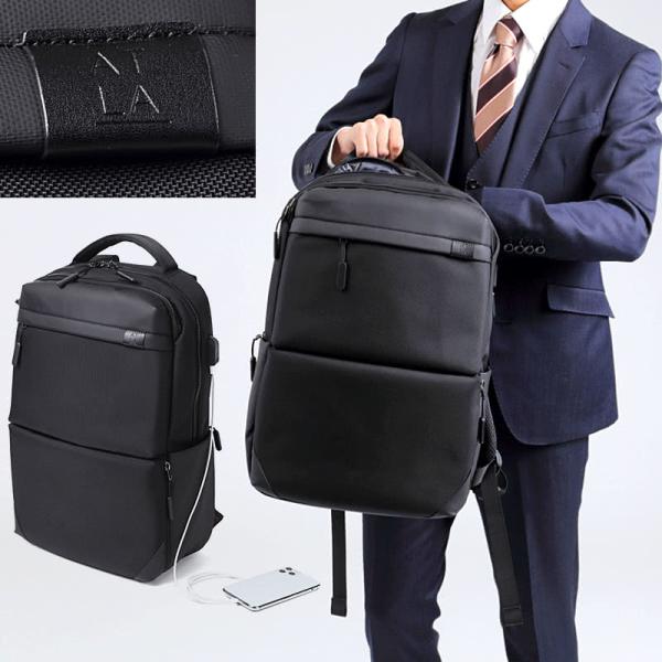 ATLA 無重力リュック メンズ ビジネス ブラック 肩が楽 AGS荷物