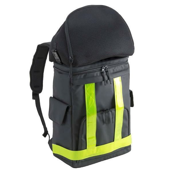 反射テープ内蔵式リュック 17L ヘルメットケース着脱 ワーカーズ現場
