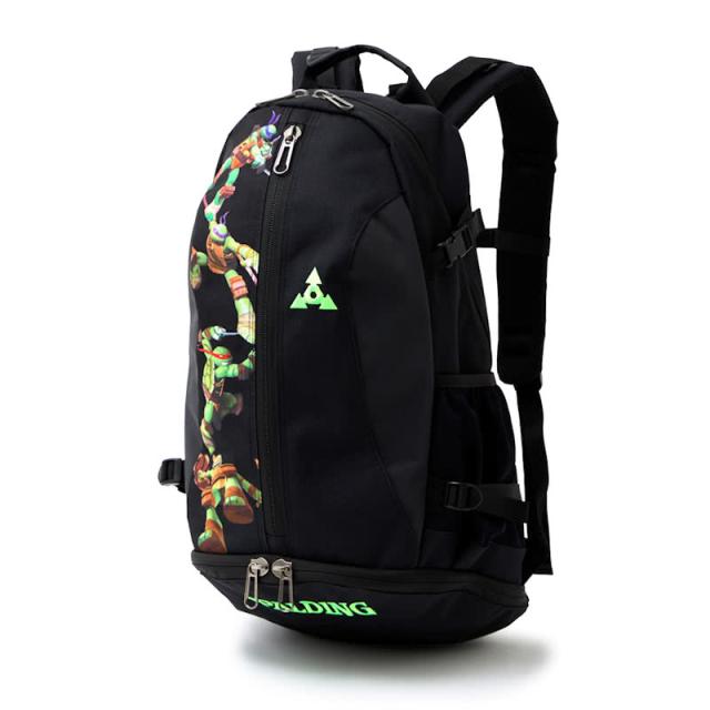 スポルディング ケイジャー タートルズ パターン 40-007TU バスケットボールバッグ バスケ収納カバン リュック バックパック 32L SPALDING CAGER 正規品