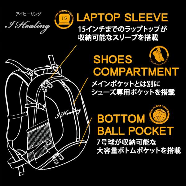 スポルディング SPALDING ケイジャー リュック トロピクス 孔雀の羽 色鮮やか花柄 バスケ バッグ バックパック40-007TRP 32L バスケットボール CAGER 部活 練習 鞄 遠征 通学 正規品_8
