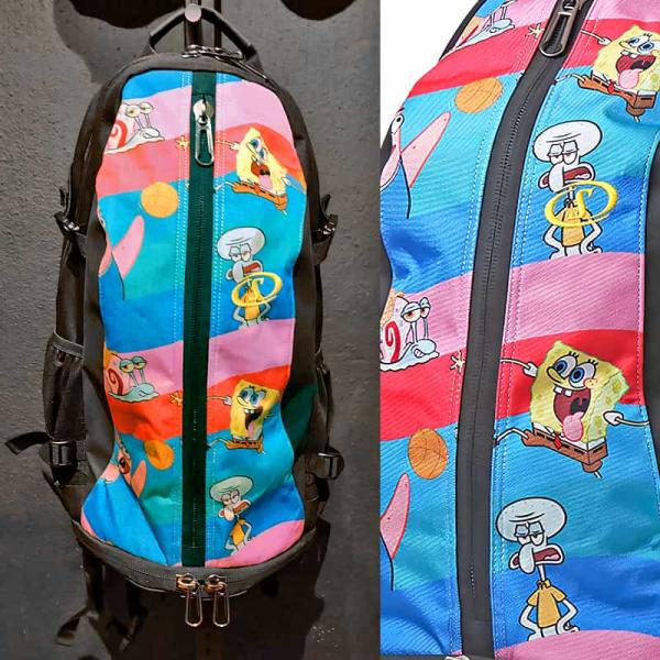 スポンジボブ ケイジャー ウエーブ ピンクカラフル バスケットボール バッグ リュック 40-007SBW バスケ バックパック 32L スポルディング CAGER 23AW 正規品 スポンジボブ ケイジャー ウエーブ ピンクカラフル バスケットボール バッグ リュック 40-007SBW バスケ バックパック 32L スポルディング CAGER 23AW 正規品