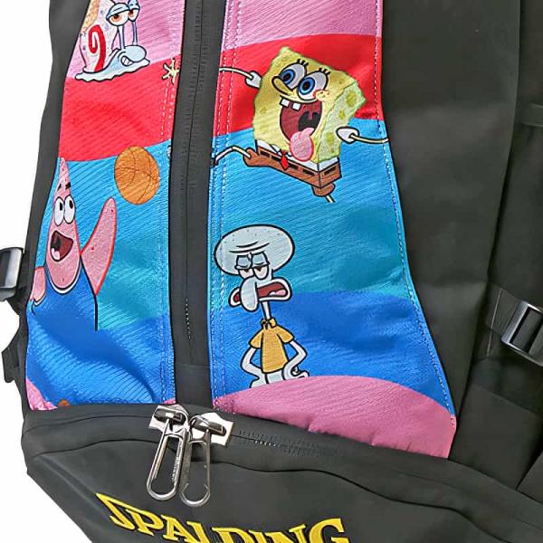 スポンジボブ ケイジャー ウエーブ ピンクカラフル バスケットボール バッグ リュック 40-007SBW バスケ バックパック 32L スポルディング CAGER 23AW 正規品 スポンジボブ ケイジャー ウエーブ ピンクカラフル バスケットボール バッグ リュック 40-007SBW バスケ バックパック 32L スポルディング CAGER 23AW 正規品