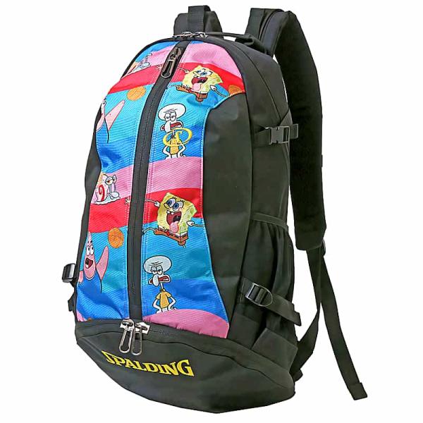 スポンジボブ ケイジャー ウエーブ ピンクカラフル バスケットボール バッグ リュック 40-007SBW バスケ バックパック 32L スポルディング CAGER 23AW 正規品 スポンジボブ ケイジャー ウエーブ ピンクカラフル バスケットボール バッグ リュック 40-007SBW バスケ バックパック 32L スポルディング CAGER 23AW 正規品