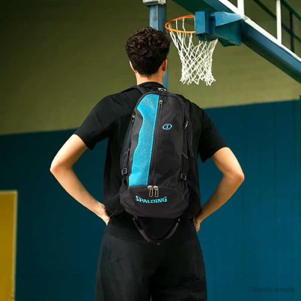 バスケットボール バッグ 通気メッシュ ケイジャー ブリーズ シアン 40