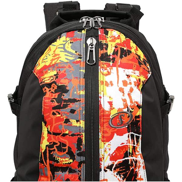 ケイジャー グラフィティ オレンジ×レッド バスケットボール バッグ 40
