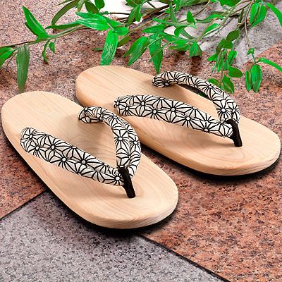 創業65年履物屋 高級手作り檜サンダル男性用 麻の葉 日本製