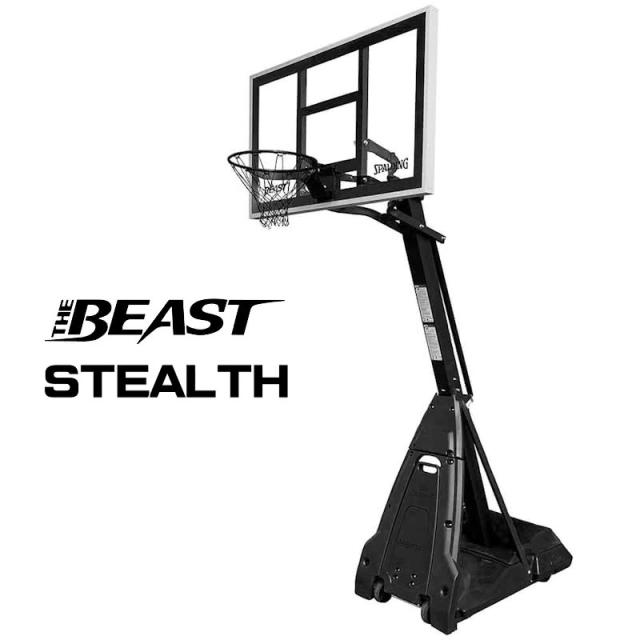 スポルディング バスケットゴール 60インチ ザ ビースト ステルス  バスケットボール 自宅シュート練習 家庭 屋外 SPALDING 7B1998CN SP直 正規品