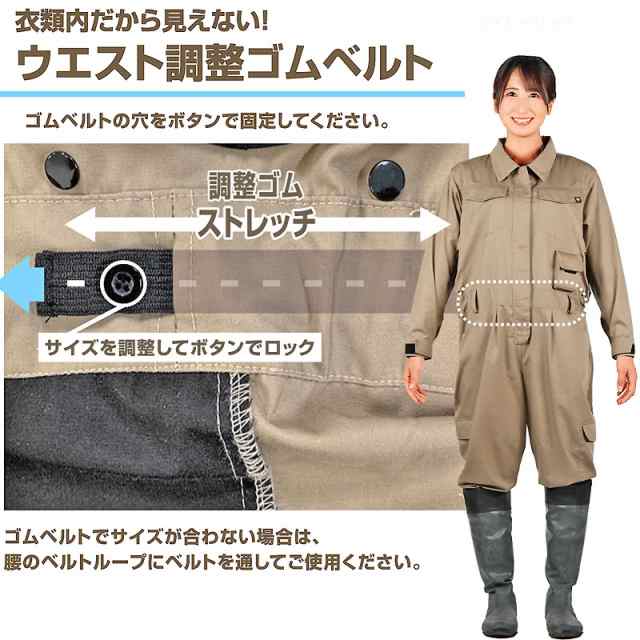 NORGU 涼感ファン付きツナギ ベージュ ノウグ NRG-001 つなぎ レディース 10ポケット 女性 夏用 農作業 農業 作業着 長袖 おしゃれ  フルの通販はau PAY マーケット アイヒーリング au PAY マーケット－通販サイト