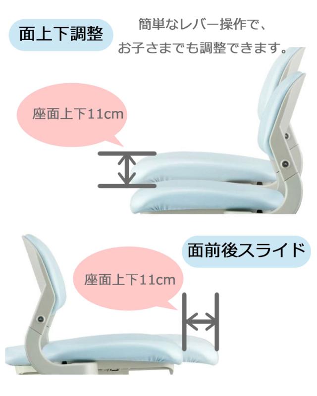 2024年 コイズミ ハイブリッドチェア CDC-871LP CDC-872LB CDC-873PR CDC-874PB CDC-875BKNB CDC-106BKNB CDC-876BKMB 回転チェア 学習イス 学習チェア_5