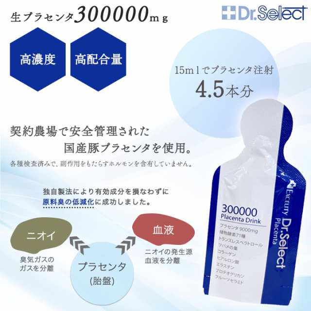 大特価中！新品 試飲用 ドクターセレクト プラセンタ 300000 40包