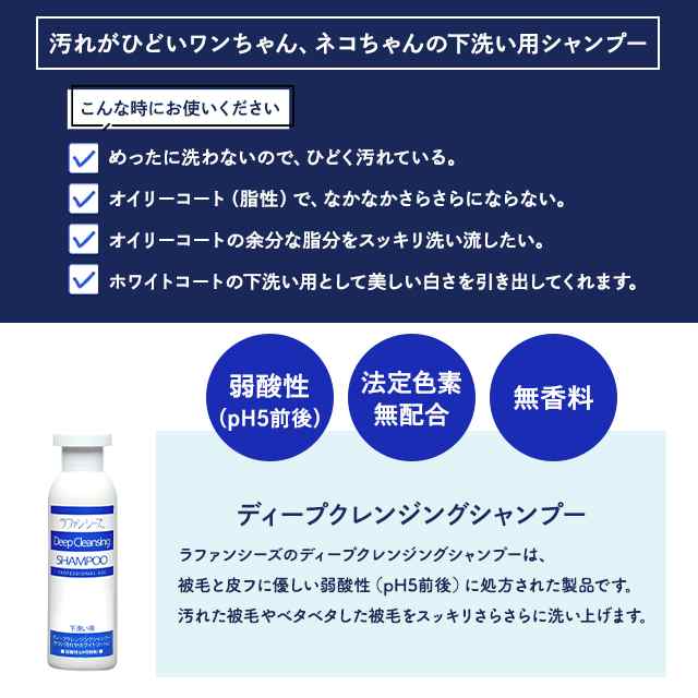 ラファンシーズ ディープクレンジング シャンプー 200ml ペット用品 犬