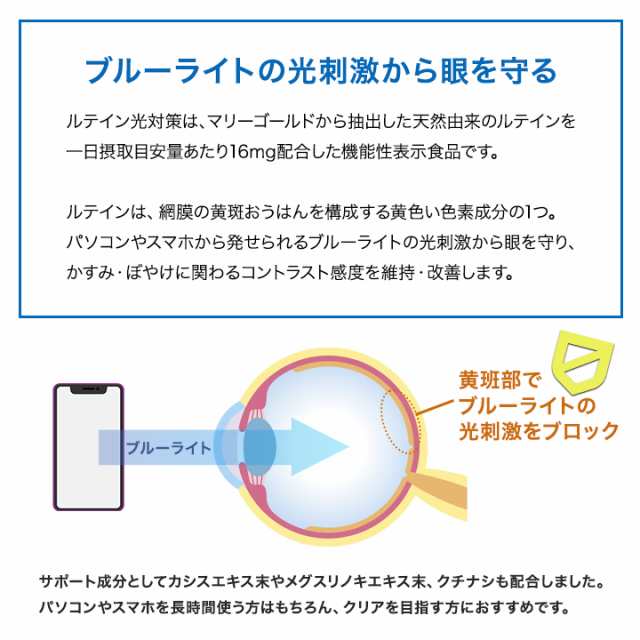 DHC ルテイン 光対策 60日分 60粒 - 健康用品