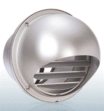 西邦工業【AFZD175CBL】同芯ガラリ型　防火ダンパー付外壁用アルミ換気口　セルフード〔HF〕の通販は 11,615円