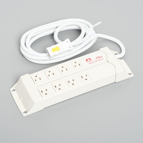 Яアメリカン電機 【KC1036H】白いこと パラタップ 平刃形8ヶ口 吊りひも3m 馬具繋ぎ 125V