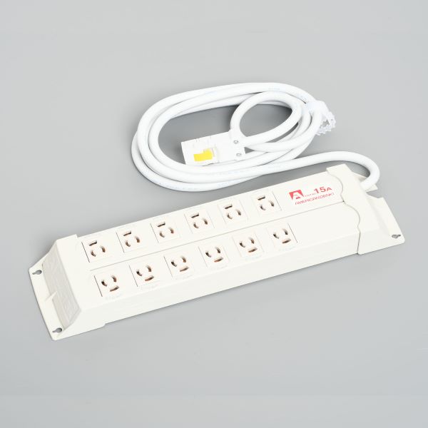 Яアメリカン電機 【KC1336H】白色 パラタップ 抜止形12ヶ口 コード3m ハーネスプラグ 125V