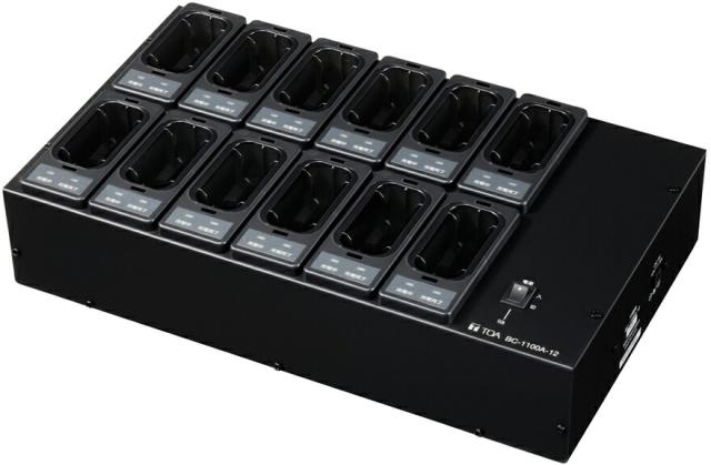 ●Яティーオーエー/TOA 音響機器【BC-1100A-12】ワイヤレスガイド用充電器 300MHz帯ワイヤレスガイドシステム／ワイヤレスPAシステム