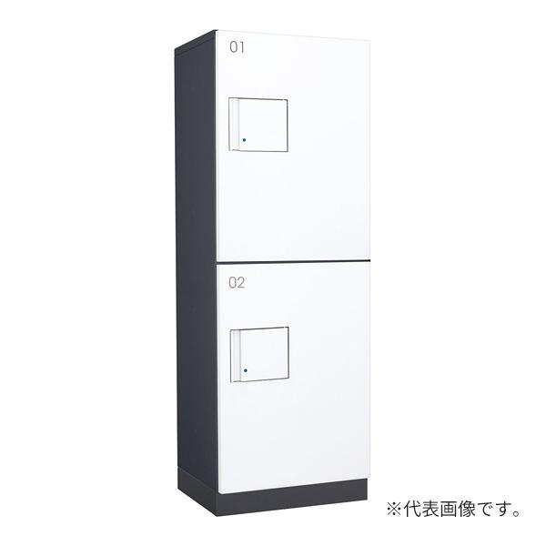 ●u.ダイケン 宅配ボックス【TBX-F2S-GW】前入れ前出し スチール(粉体焼付塗装) TBX-F2型 標準扉 防滴・共有仕様 機械式プッシュボタン錠 受注生産