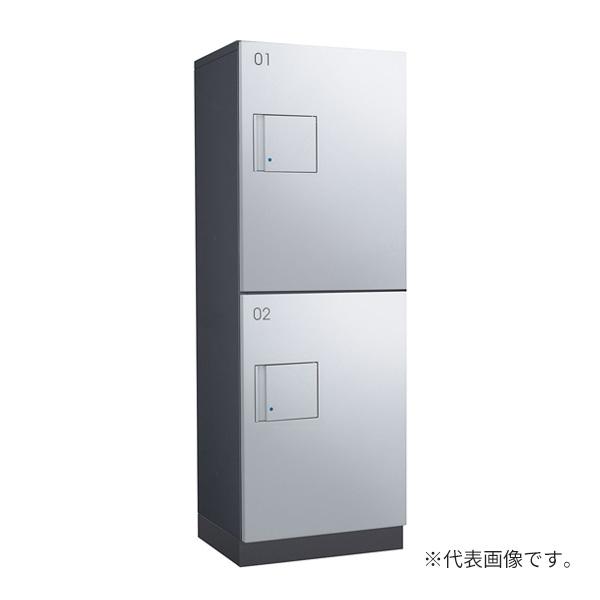 ●u.ダイケン 宅配ボックス【TBX-F2S-GM】前入れ前出し スチール(粉体焼付塗装) TBX-F2型 標準扉 防滴・共有仕様 機械式プッシュボタン錠 受注生産