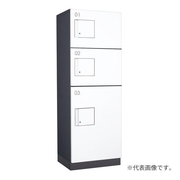 ###u.ダイケン 宅配ボックス【TBX-F2SS-GW】前入れ前出し スチール(粉体焼付塗装) TBX-F2型 標準扉 防滴・共有仕様 機械式プッシュボタン錠 受注生産の通販は