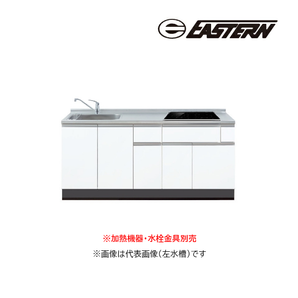 L4B-180MF モカウッド クリナップ　すみれ　流し台　W1800サイズ クリナップ すみれ 流し台 間口180cm 1段引出し | 単品キッチン,クリナップ すみれシリーズ |