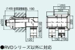 リンナイ【FFTL-10-300C】(24-3768) φ100 2本管直出給排気筒トップ〔GH〕