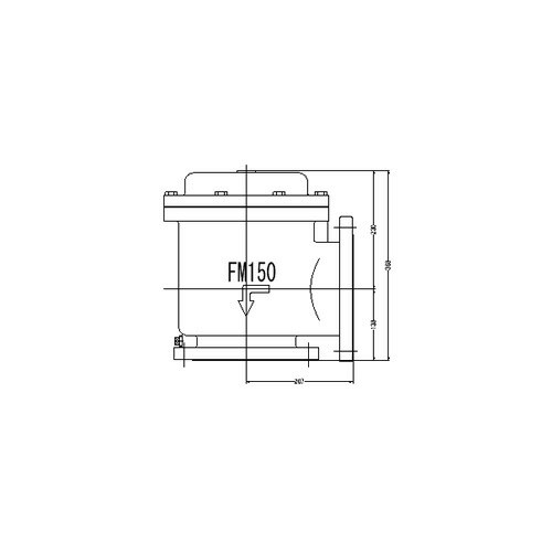 FMバルブ製作所【FMバルブ 1型 150A】(アングル型) 定水位弁 取付