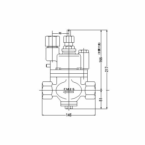 FMバルブ製作所【FMバルブ S-3K型 25A】(ストレート型・コア内蔵タイプ) 定水位弁 取付タイプ(ねじ込み型(Rc)) 本体材質(鉛レス青銅)〔EH