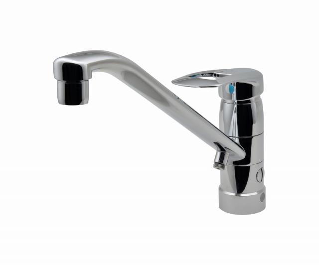 カクダイ/GAONA/ガオナ【GA-BF001K】ガオナ ワンホールシングルレバー混合栓(分水孔付、寒冷地仕様) キッチン用 (台付 上面施工 簡単取付 節水)〔▽〕の通販はその他建築・住宅資材