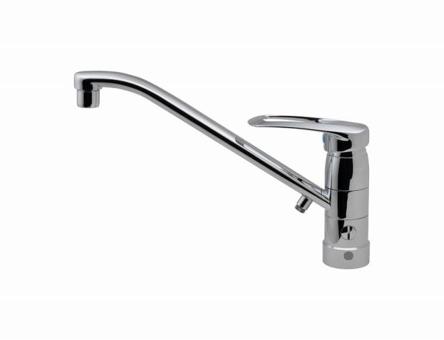 カクダイ/GAONA/ガオナ【GA-BF001K】ガオナ ワンホールシングルレバー混合栓(分水孔付、寒冷地仕様) キッチン用 (台付 上面施工 簡単取付 節水)〔▽〕の通販は