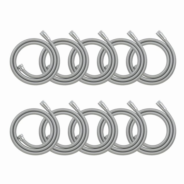 カクダイ/GAONA/ガオナ 【GA-FK144】TOTO用シャワーホース 1.6ｍ 10本入り シルバー 交換用 これエエやん〔▽〕