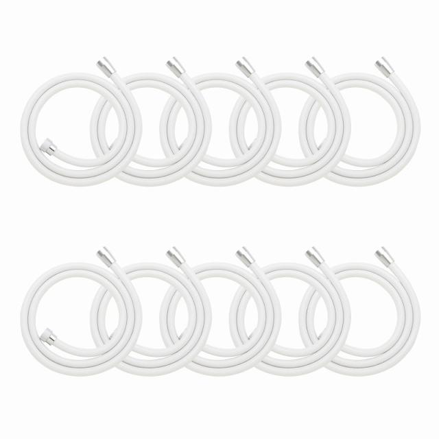 カクダイ/GAONA/ガオナ 【GA-FK145】KVK用シャワーホース 1.6ｍ 10本入り ホワイト 交換用 これエエやん〔▽〕