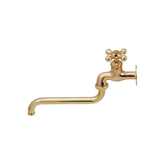 カクダイ/GAONA/ガオナ 【GA-RA022】自在水栓(アンティークゴールド) ガーデン水栓 これエエやん〔▽〕