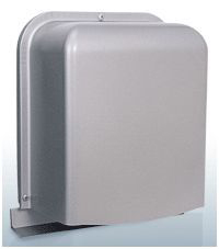 西邦工業【GFN125BS】深型・厚型・金網3メッシュ・防音タイプ・下部開閉タイプ防音型製品・ステンレス製換気口・ワイド水切り付〔HF〕