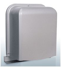 西邦工業【GFN125BYS】深型・厚型・排気用・金網3メッシュ・防音タイプ・下部開閉タイプ防音型製品・ステンレス製換気口・ワイド水切り付〔HF〕の通販は