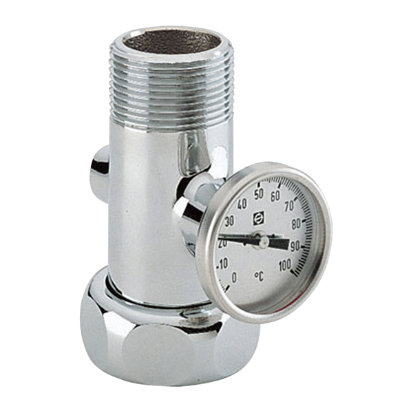 グローエ パーツ【12047000】温度計付十字アウトレット1"用〔EI〕の通販は 25,105円