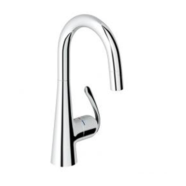 グローエ 水栓金具【JP306101】ゼドラ シングルレバーキッチン混合栓 コールドスタート仕様(ヘッド引出タイプ)〔EI〕