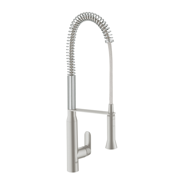 グローエ 水栓金具【JP301202】K7 シングルレバーキッチン混合栓(スーパースチール) 受注生産〔EI〕